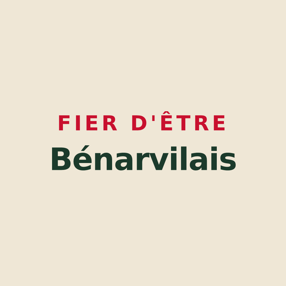 Tote bag « Fier d'être Bénarvilais » — design pour Bénarville