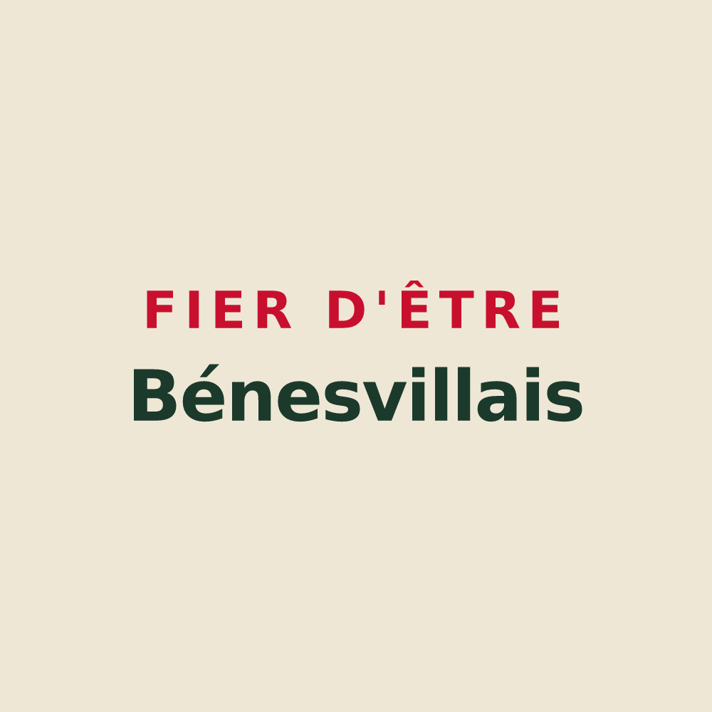 Tote bag « Fier d'être Bénesvillais » — design pour Bénesville