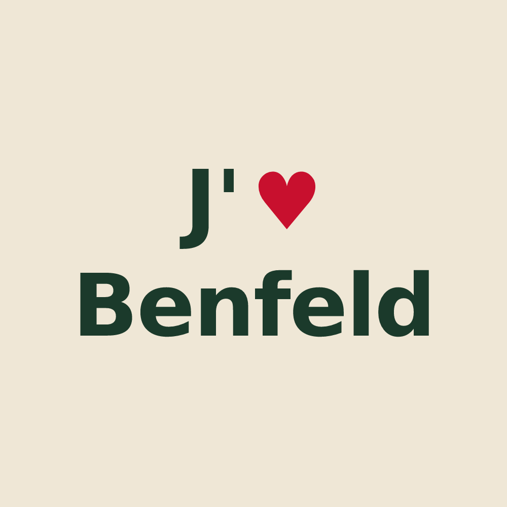 Tote bag personnalisé Benfeld — design J'aime Benfeld