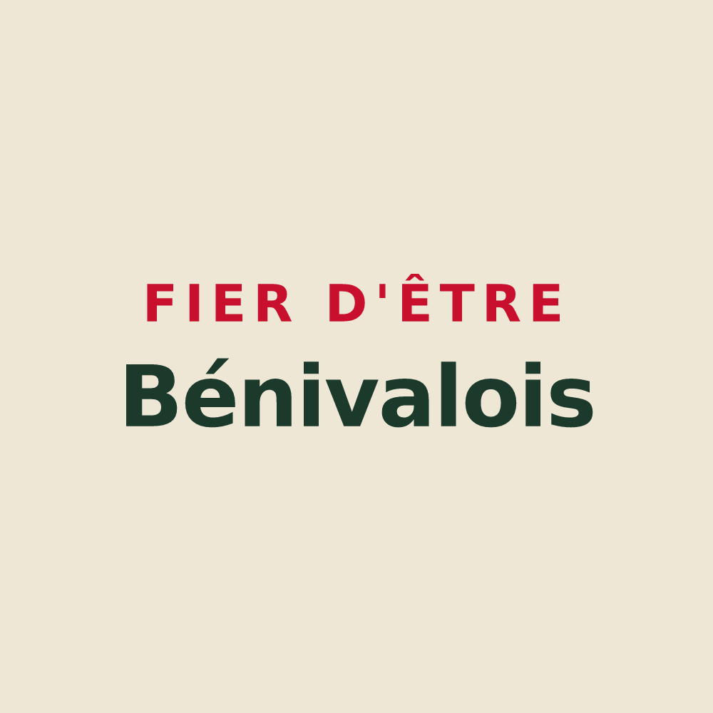 Tote bag « Fier d'être Bénivalois » — design pour Bénivay-Ollon