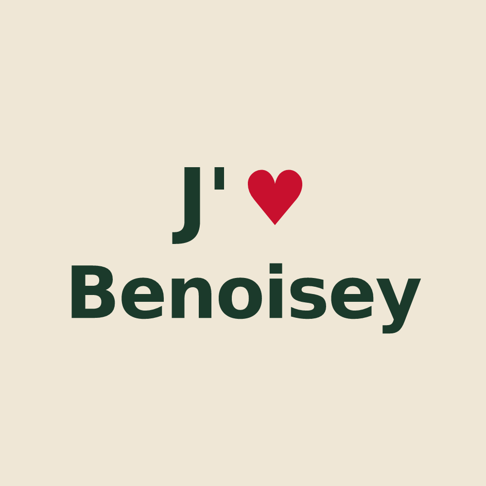 Tote bag personnalisé Benoisey — design J'aime Benoisey