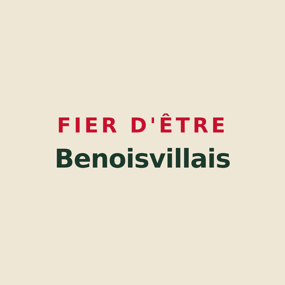 Tote bag « Fier d'être Benoisvillais » — design pour Benoîtville