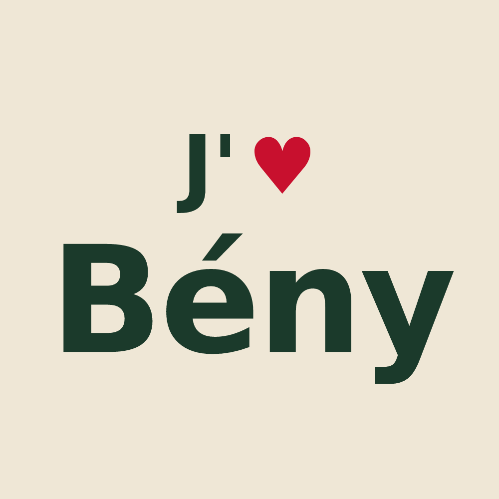 Tote bag personnalisé Bény — design J'aime Bény