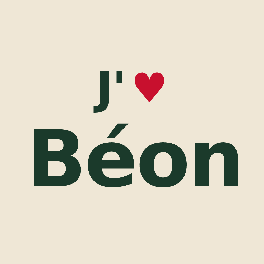 Tote bag personnalisé Béon — design J'aime Béon