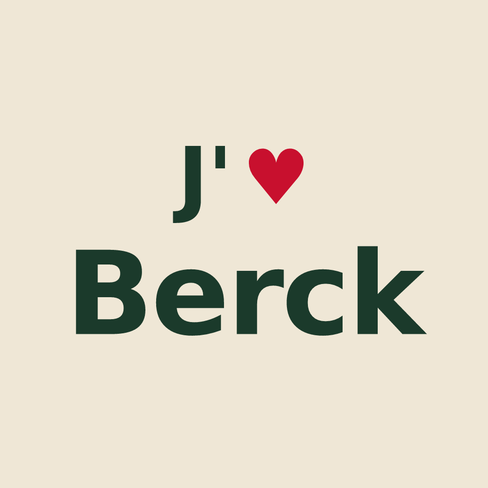 Tote bag personnalisé Berck — design J'aime Berck