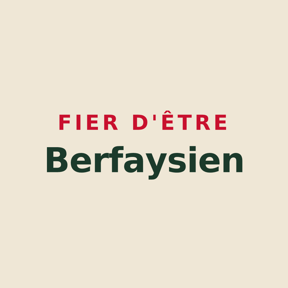 Tote bag « Fier d'être Berfaysien » — design pour Berfay