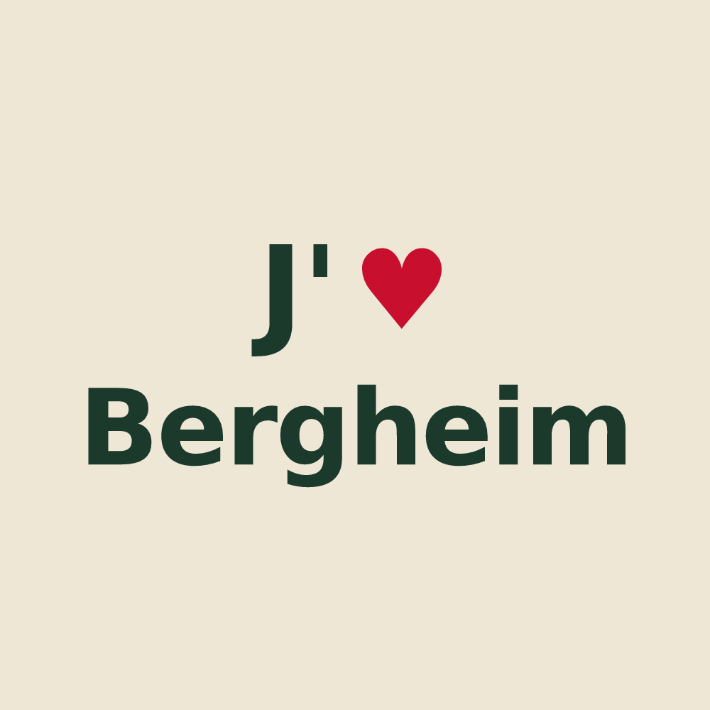 Tote bag personnalisé Bergheim — design J'aime Bergheim