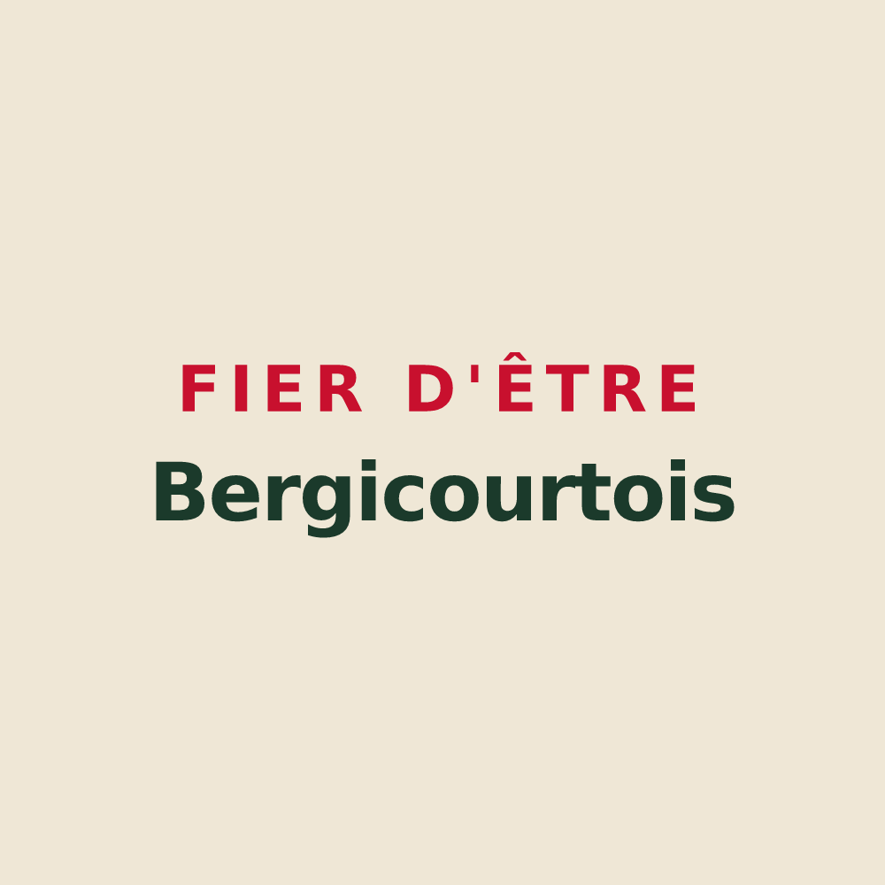 Tote bag « Fier d'être Bergicourtois » — design pour Bergicourt