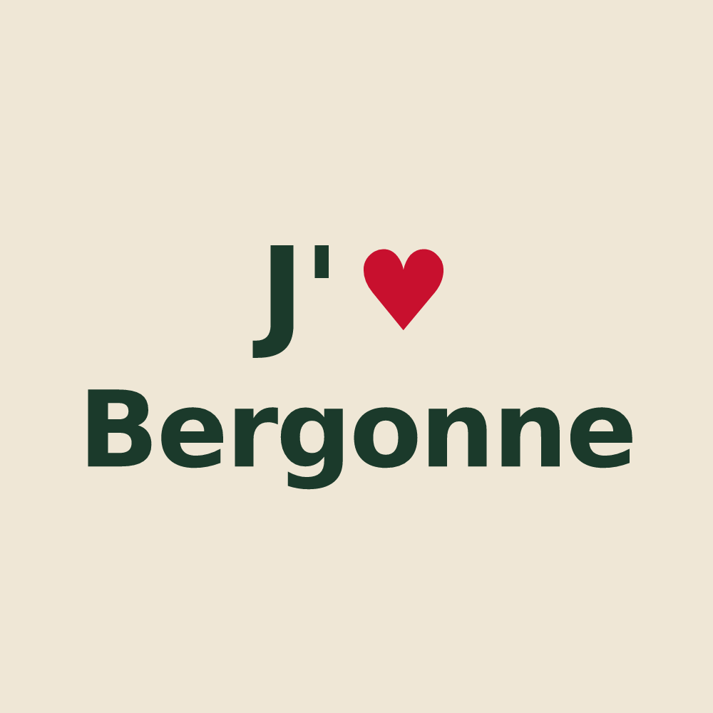 Tote bag personnalisé Bergonne — design J'aime Bergonne