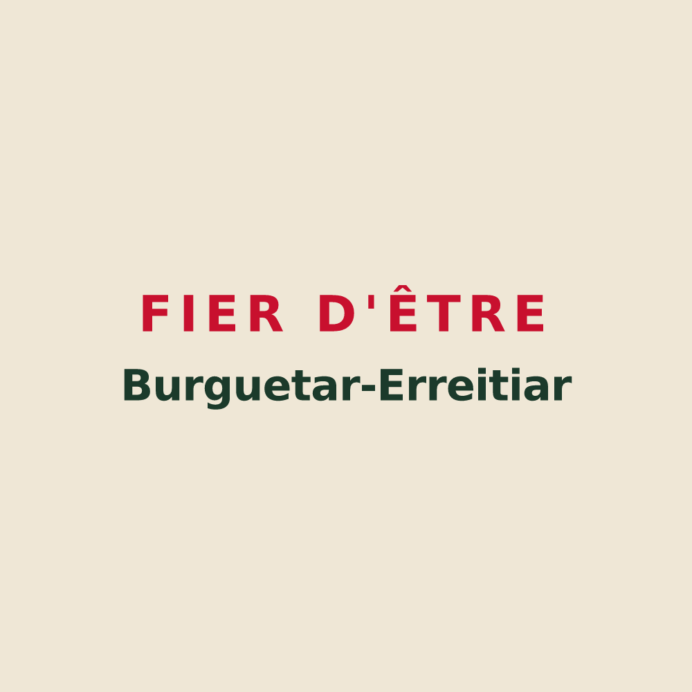 Tote bag « Fier d'être Burguetar-Erreitiar » — design pour Bergouey-Viellenave