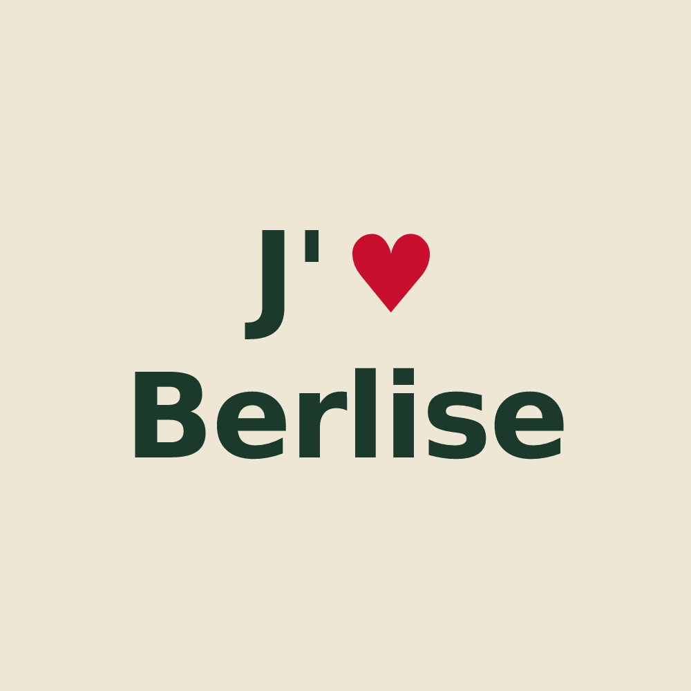 Tote bag personnalisé Berlise — design J'aime Berlise