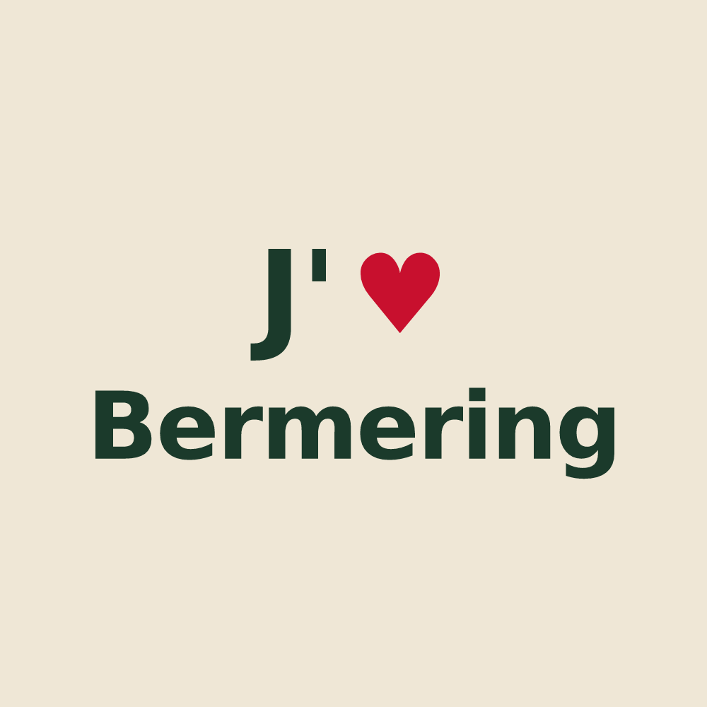 Tote bag personnalisé Bermering — design J'aime Bermering