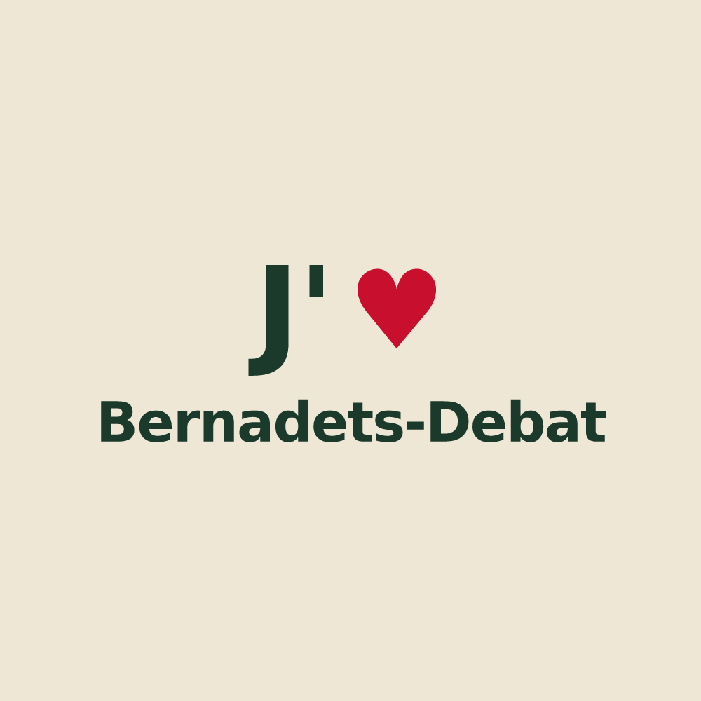 Tote bag personnalisé Bernadets-Debat — design J'aime Bernadets-Debat