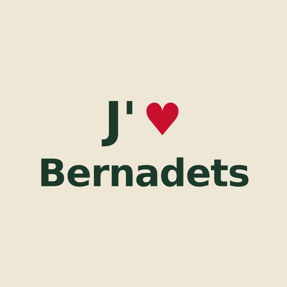 Tote bag personnalisé Bernadets — design J'aime Bernadets