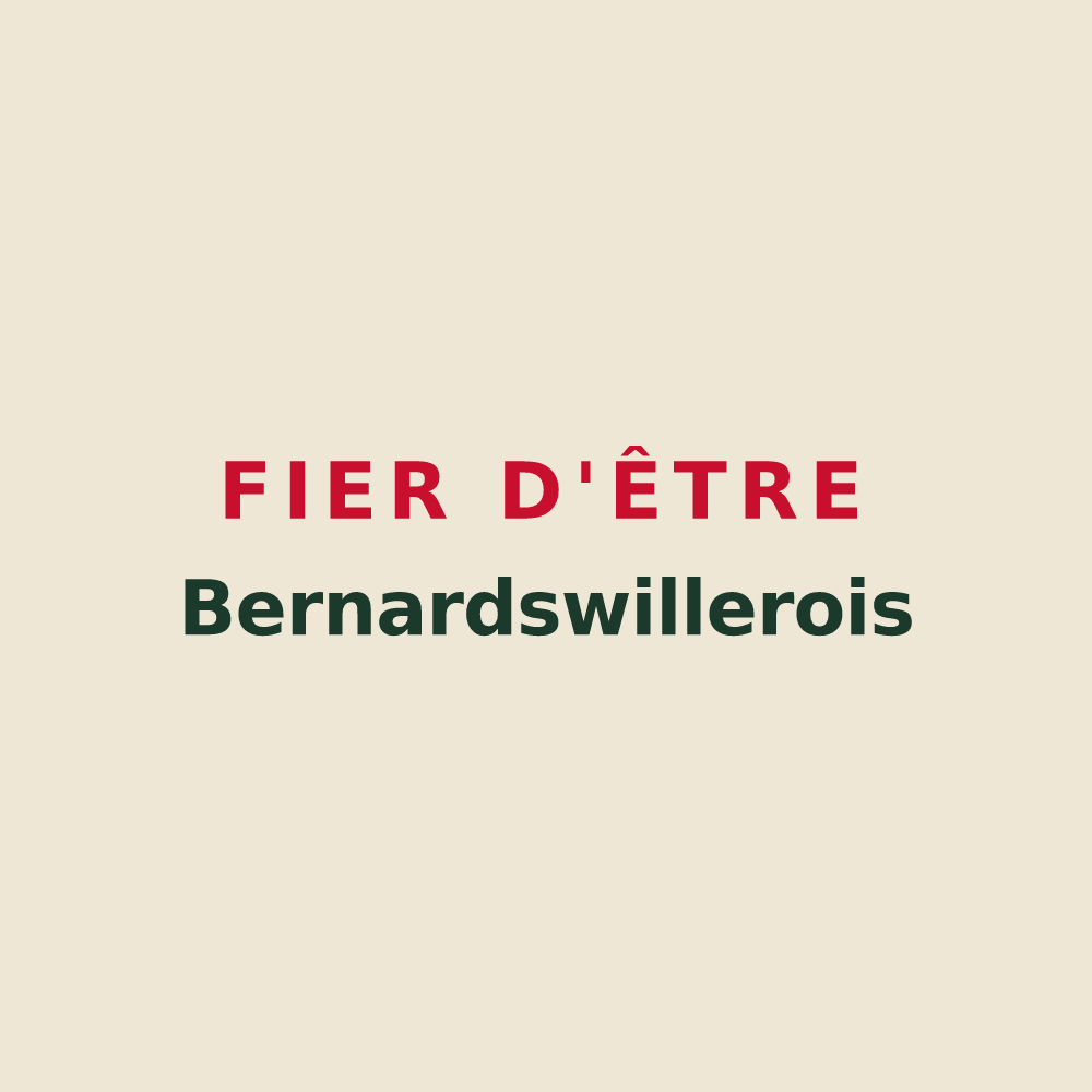 Tote bag « Fier d'être Bernardswillerois » — design pour Bernardswiller