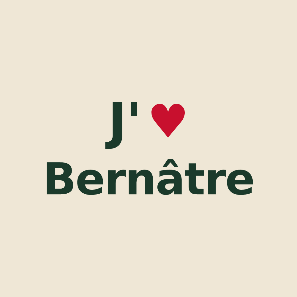 Tote bag personnalisé Bernâtre — design J'aime Bernâtre