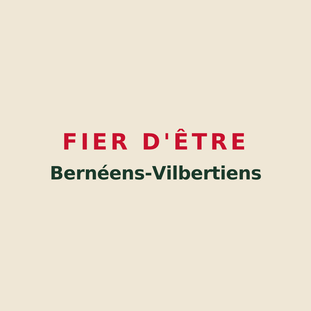 Tote bag « Fier d'être Bernéens-Vilbertiens » — design pour Bernay-Vilbert