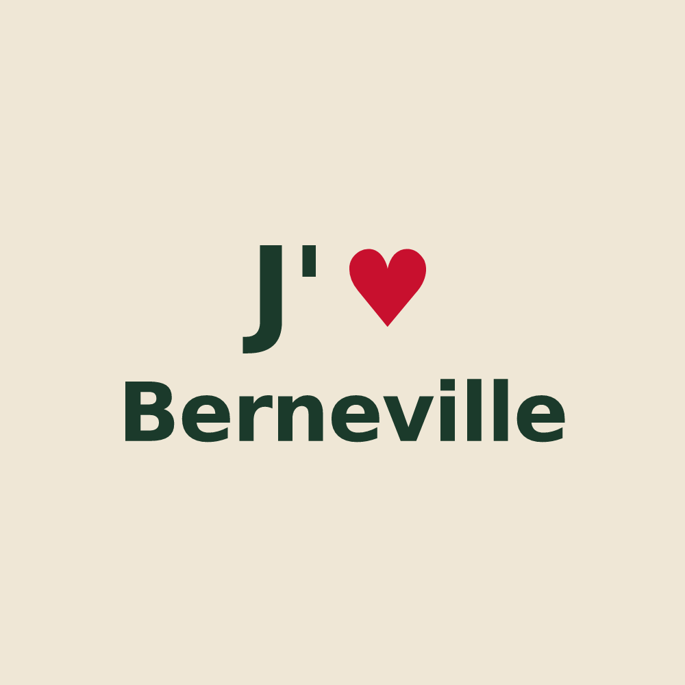 Tote bag personnalisé Berneville — design J'aime Berneville