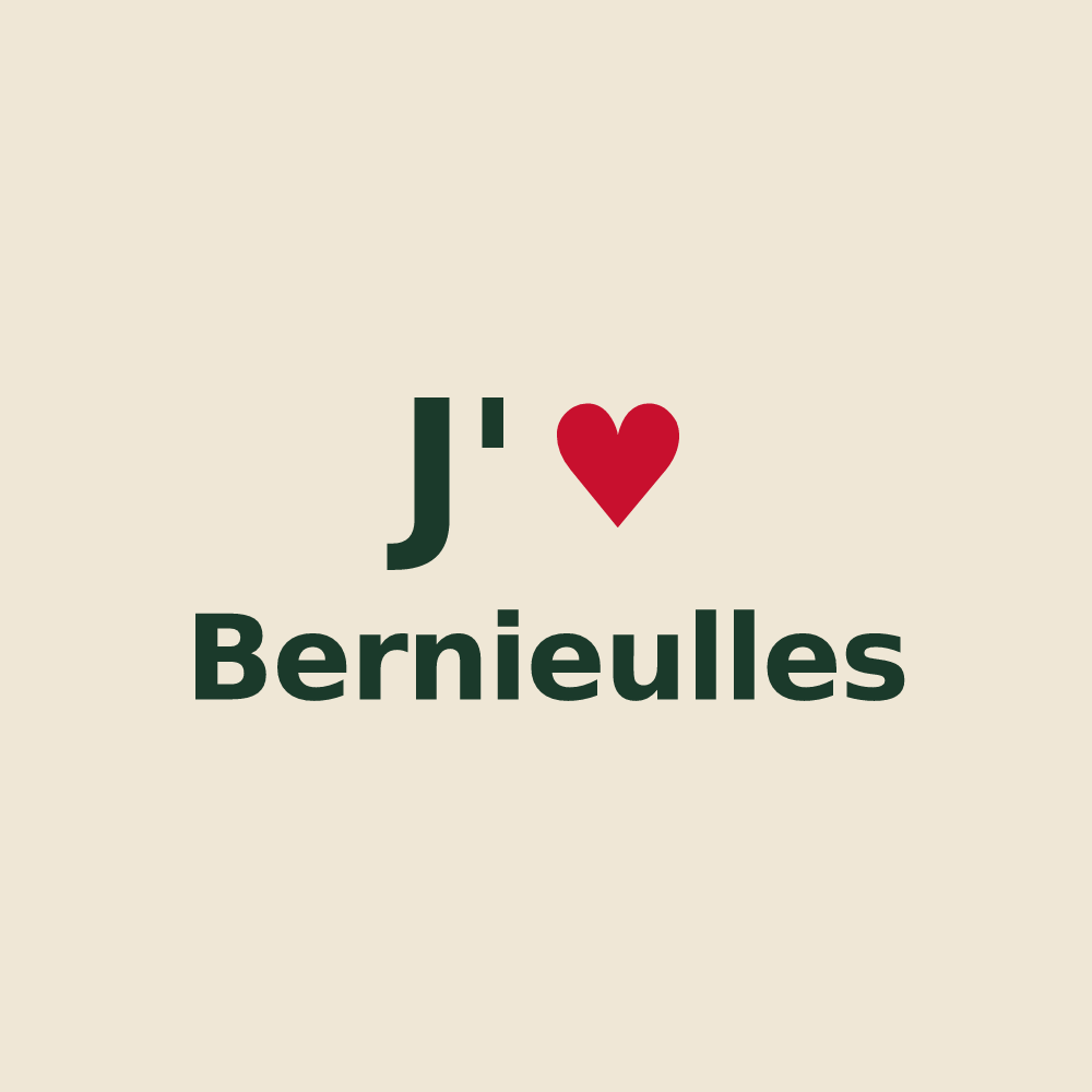 Tote bag personnalisé Bernieulles — design J'aime Bernieulles
