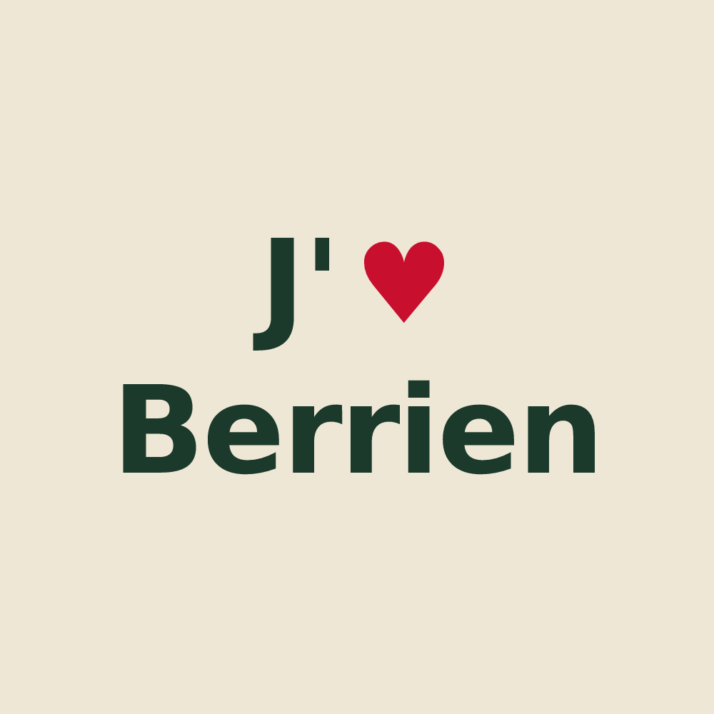 Tote bag personnalisé Berrien — design J'aime Berrien