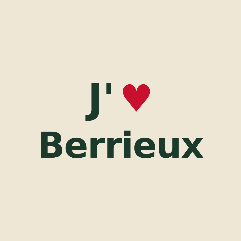 Tote bag personnalisé Berrieux — design J'aime Berrieux