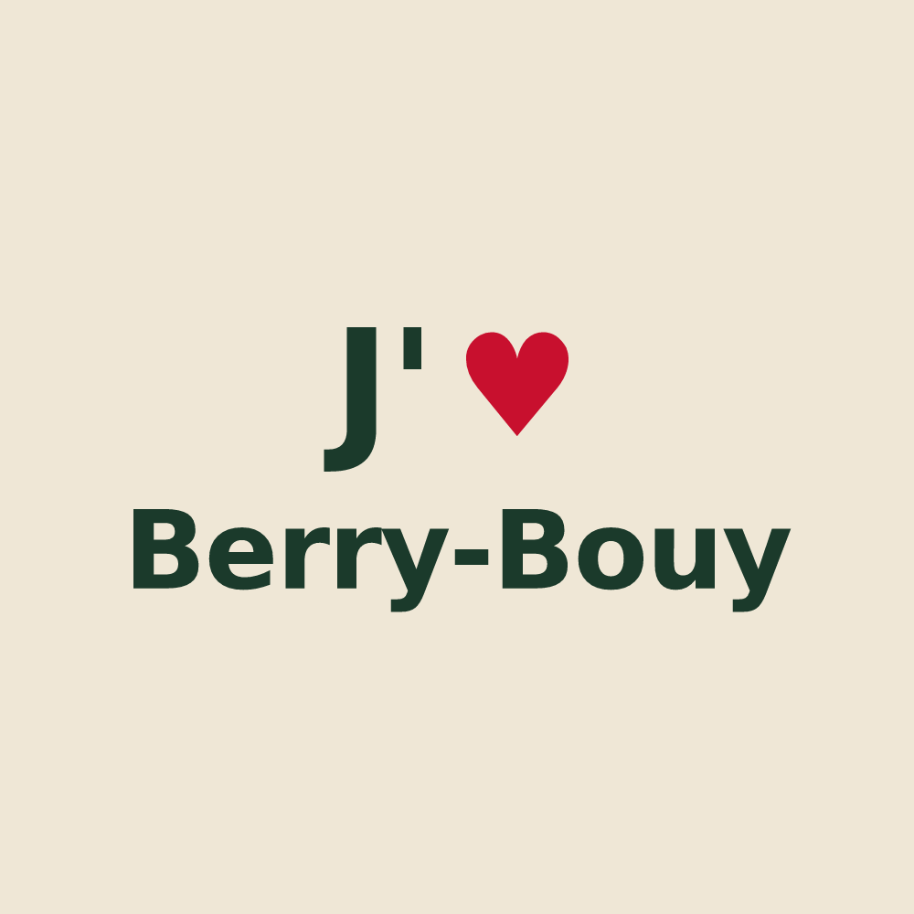 Tote bag personnalisé Berry-Bouy — design J'aime Berry-Bouy