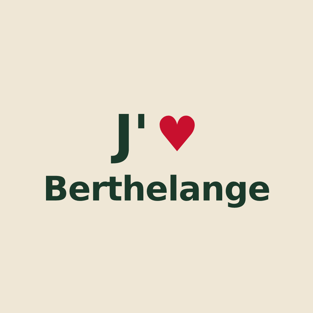 Tote bag personnalisé Berthelange — design J'aime Berthelange