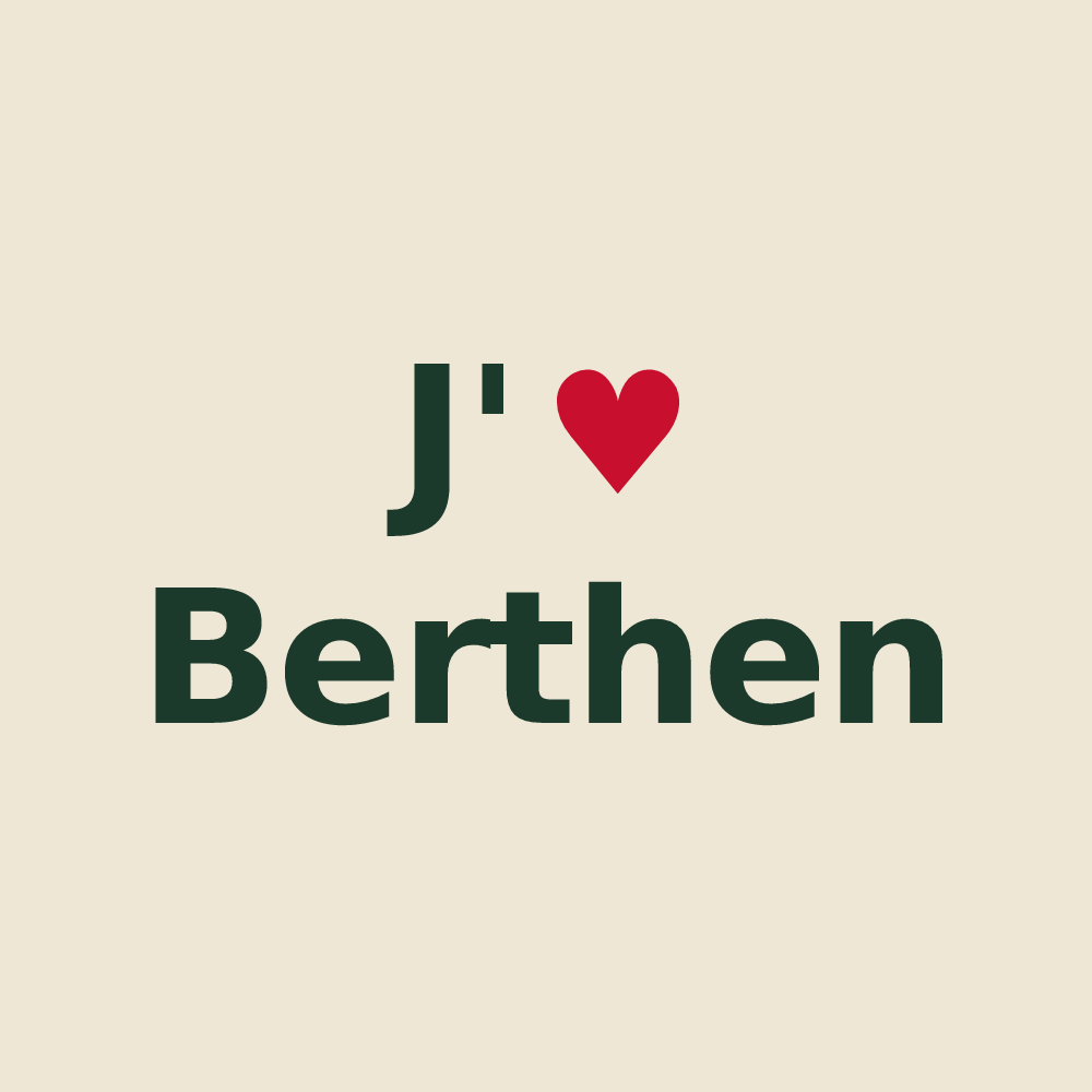 Tote bag personnalisé Berthen — design J'aime Berthen