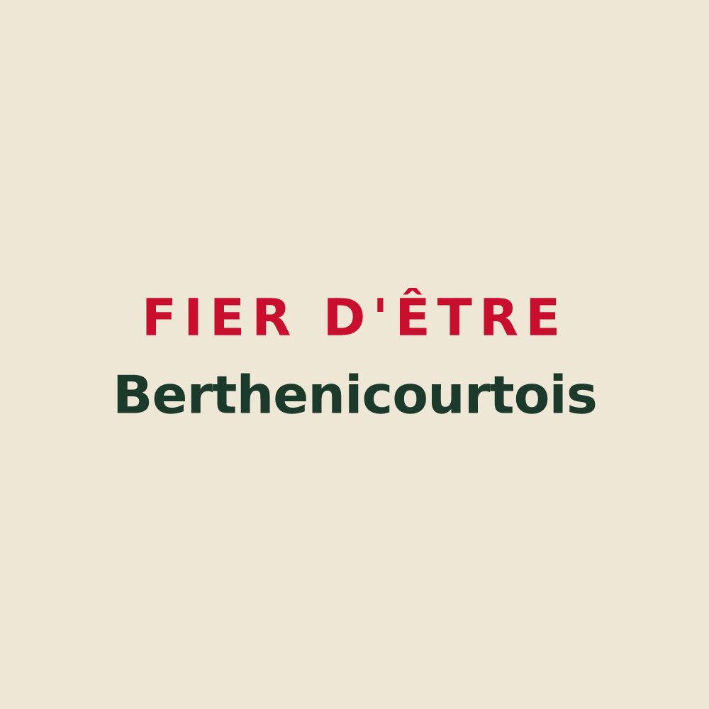 Tote bag « Fier d'être Berthenicourtois » — design pour Berthenicourt