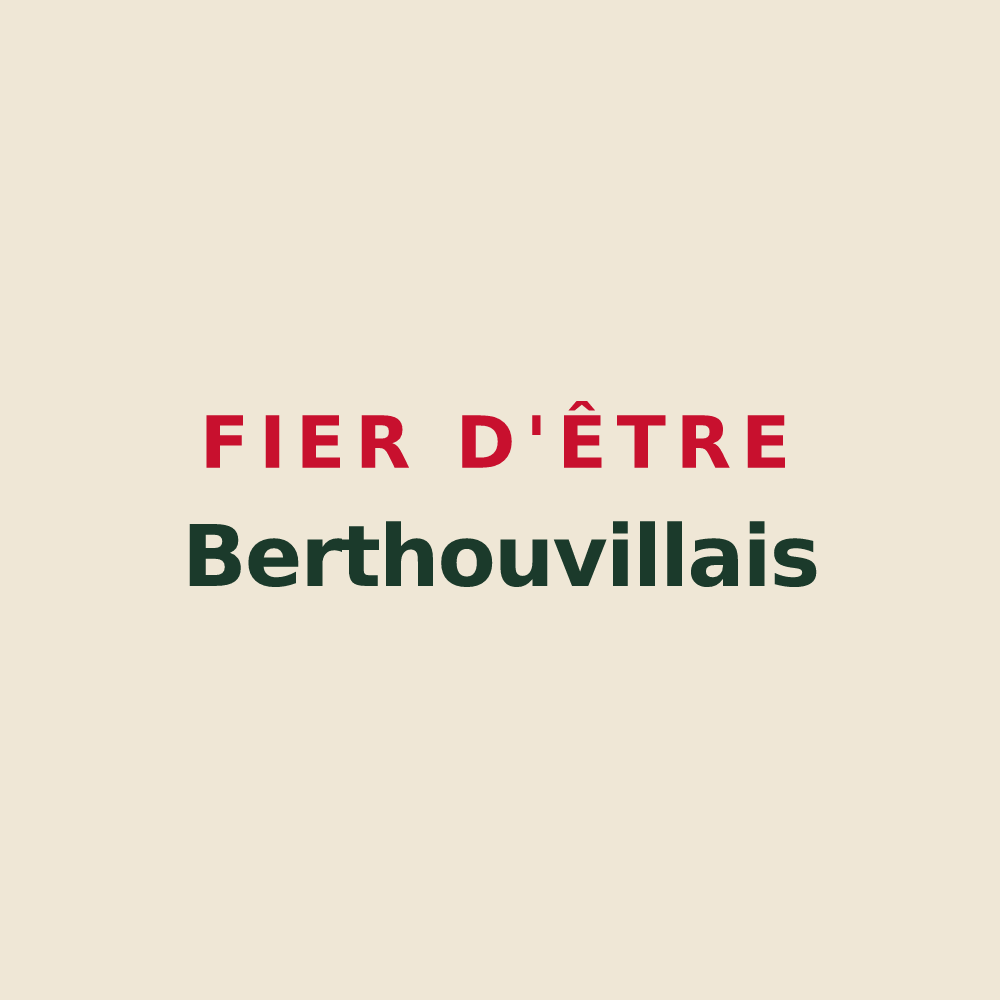 Tote bag « Fier d'être Berthouvillais » — design pour Berthouville