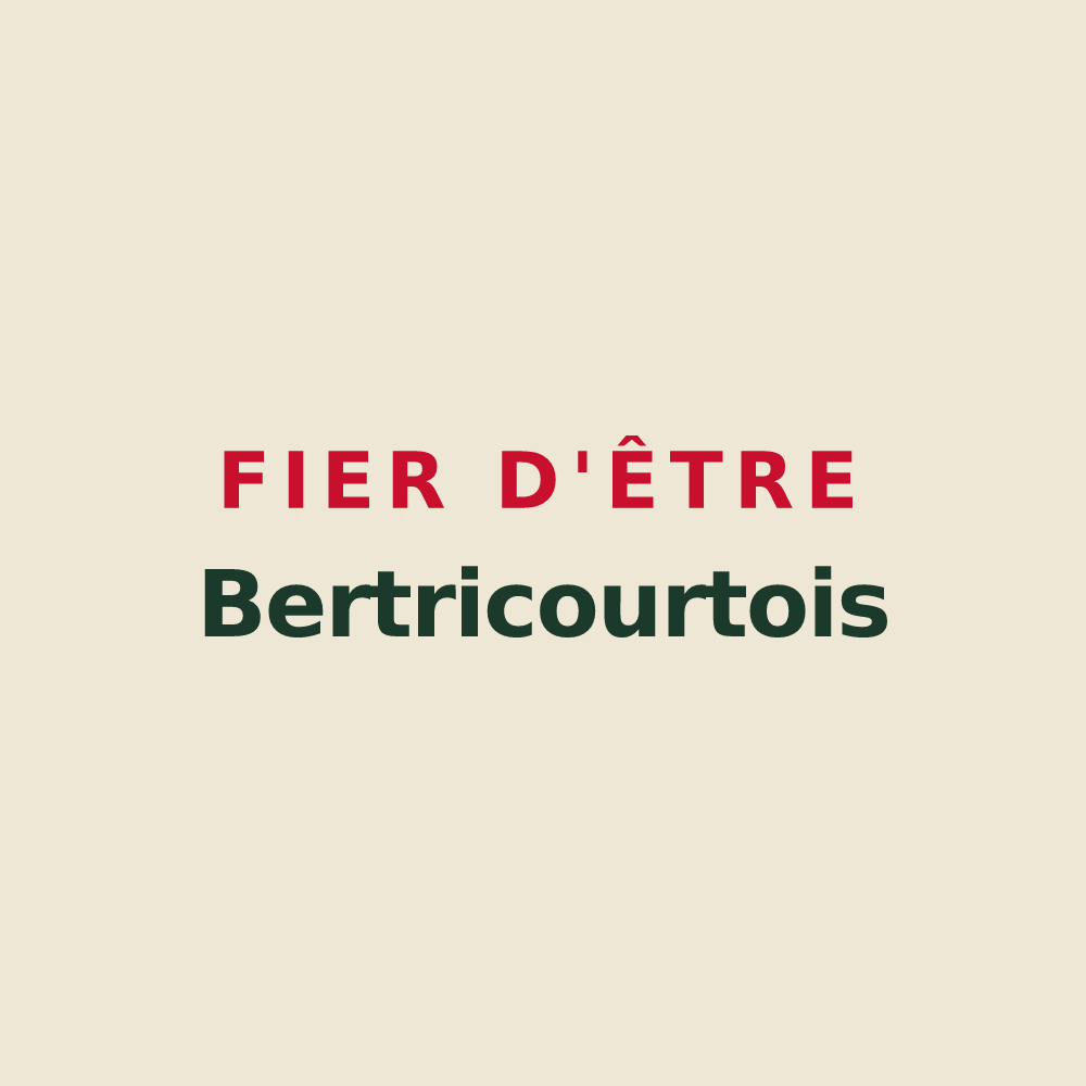 Tote bag « Fier d'être Bertricourtois » — design pour Bertricourt