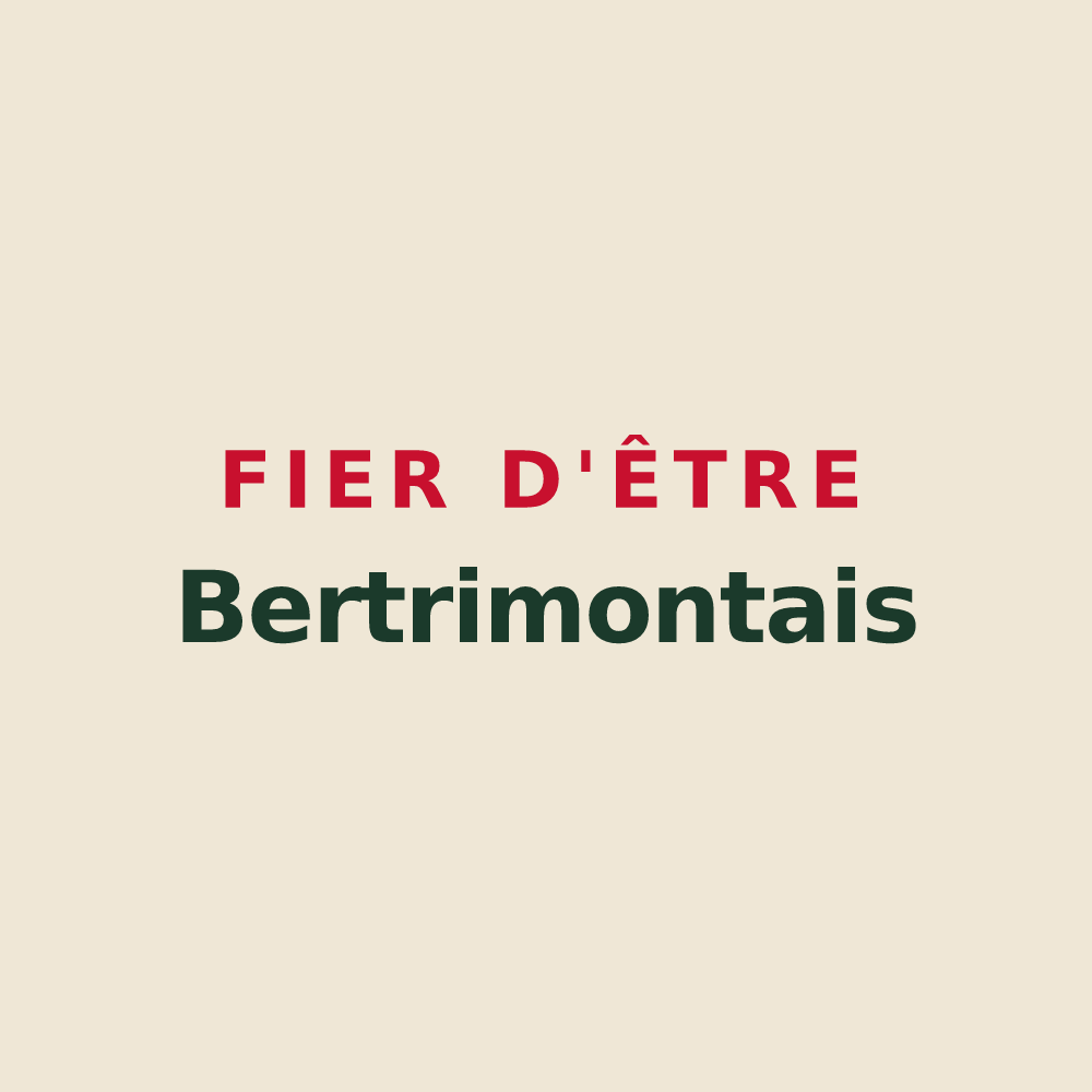 Tote bag « Fier d'être Bertrimontais » — design pour Bertrimont