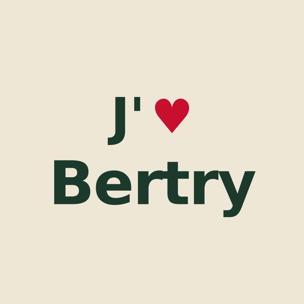 Tote bag personnalisé Bertry — design J'aime Bertry