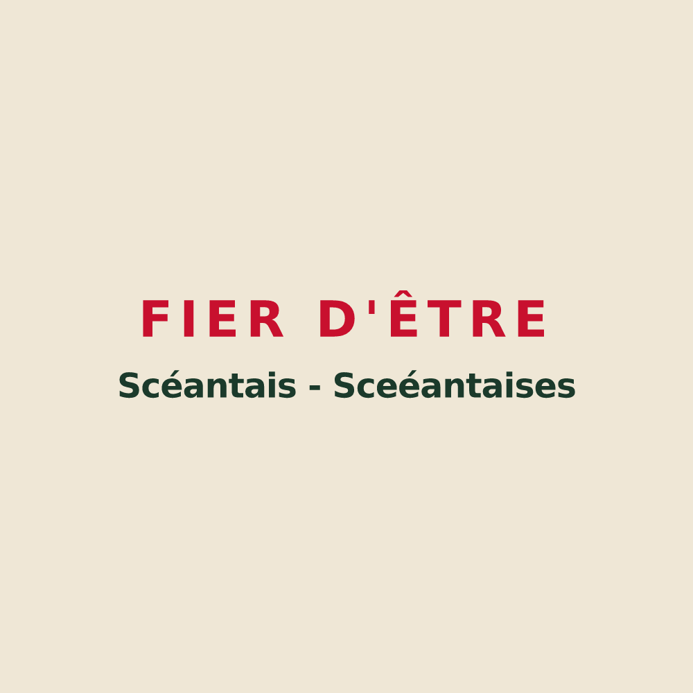 Tote bag « Fier d'être Scéantais - Sceéantaises » — design pour Bérulle
