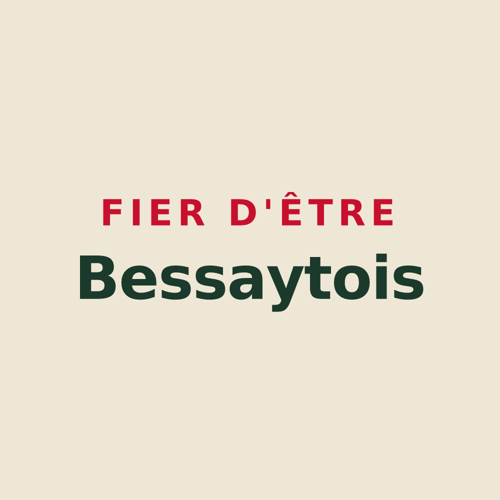 Tote bag « Fier d'être Bessaytois » — design pour Bessay-sur-Allier