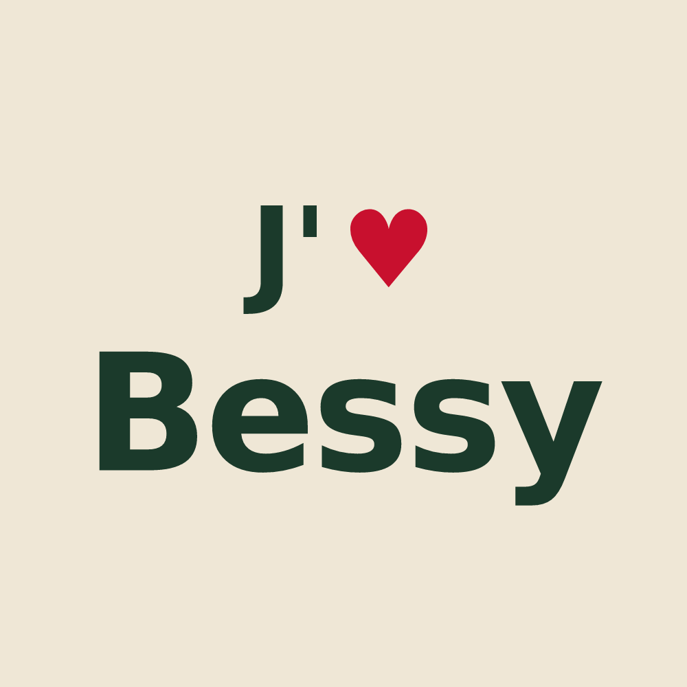 Tote bag personnalisé Bessy — design J'aime Bessy