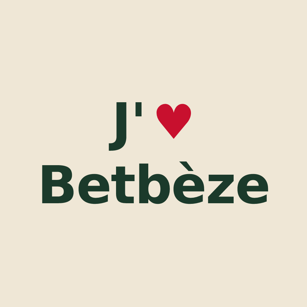 Tote bag personnalisé Betbèze — design J'aime Betbèze