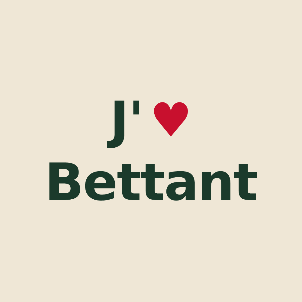 Tote bag personnalisé Bettant — design J'aime Bettant