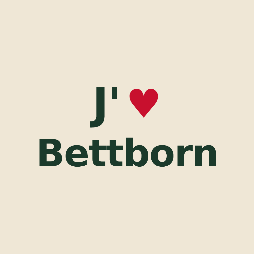 Tote bag personnalisé Bettborn — design J'aime Bettborn