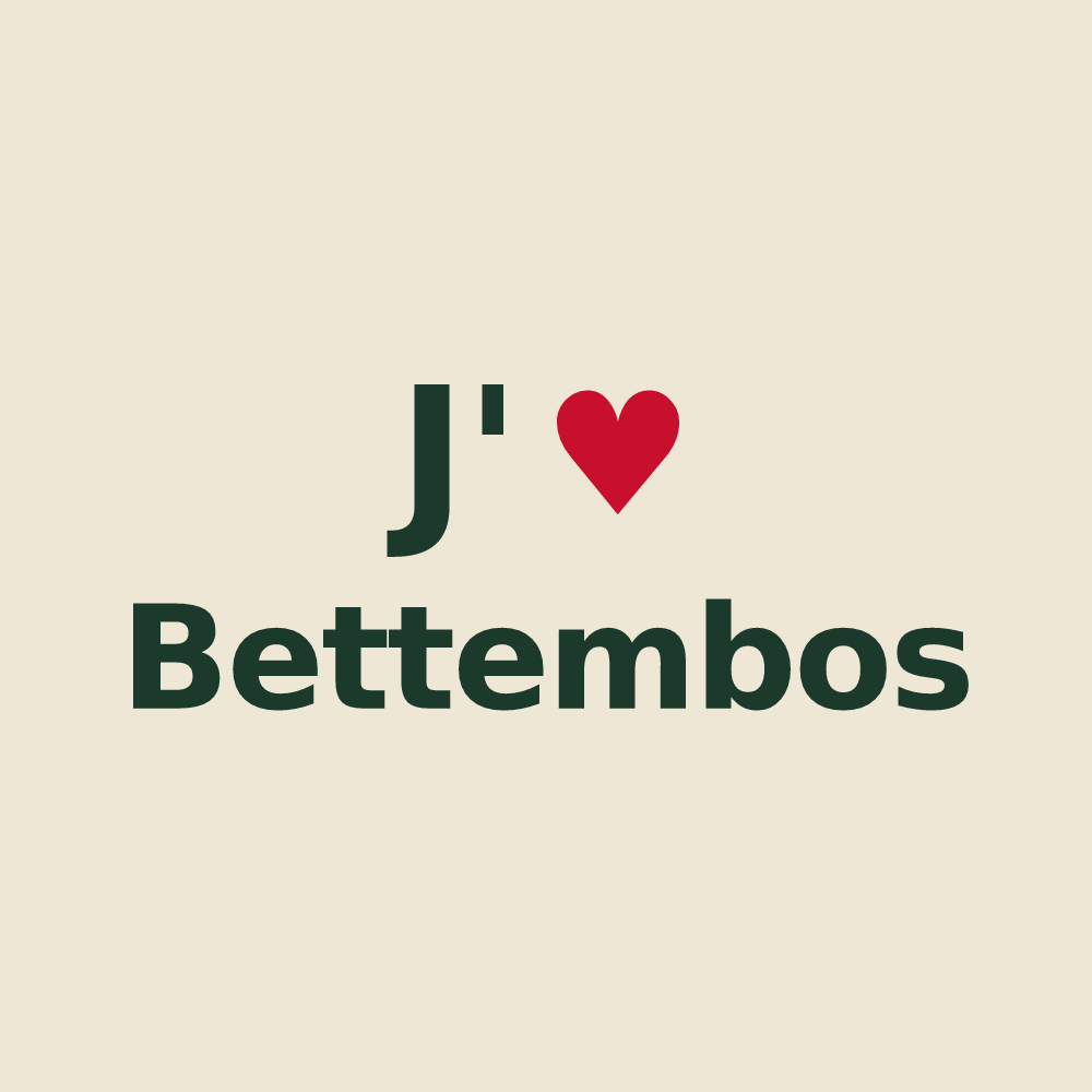 Tote bag personnalisé Bettembos — design J'aime Bettembos