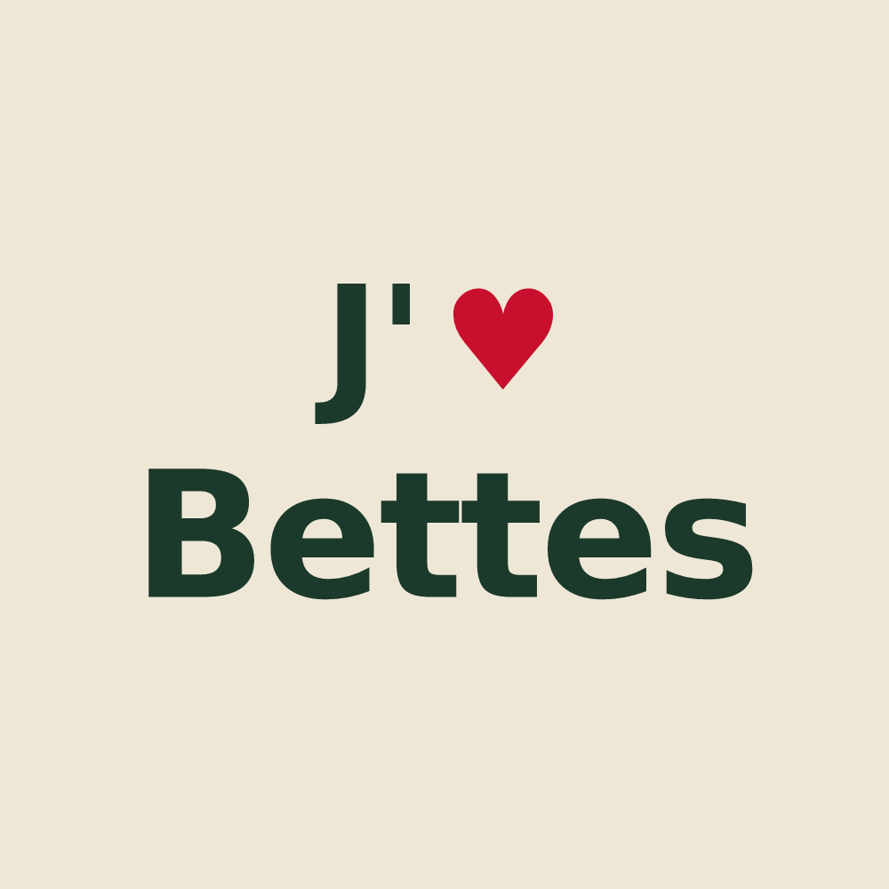 Tote bag personnalisé Bettes — design J'aime Bettes
