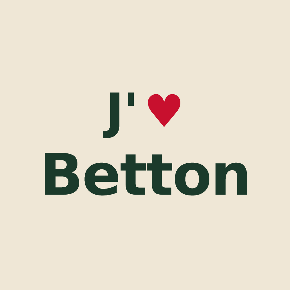 Tote bag personnalisé Betton — design J'aime Betton