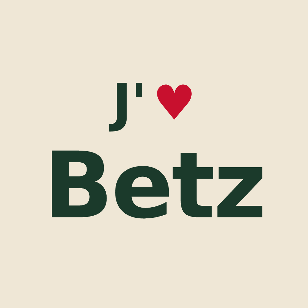 Tote bag personnalisé Betz — design J'aime Betz
