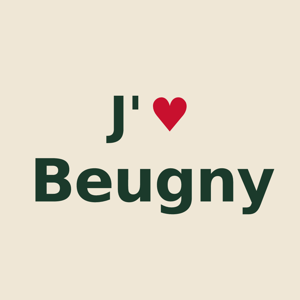 Tote bag personnalisé Beugny — design J'aime Beugny