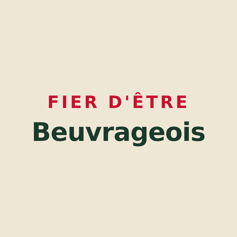 Tote bag « Fier d'être Beuvrageois » — design pour Beuvrages