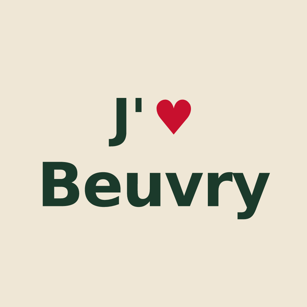 Tote bag personnalisé Beuvry — design J'aime Beuvry