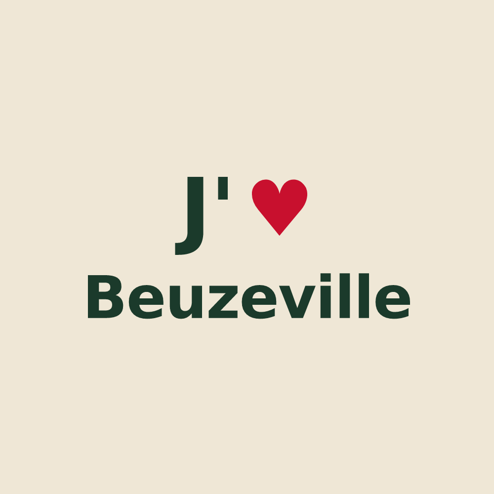 Tote bag personnalisé Beuzeville — design J'aime Beuzeville