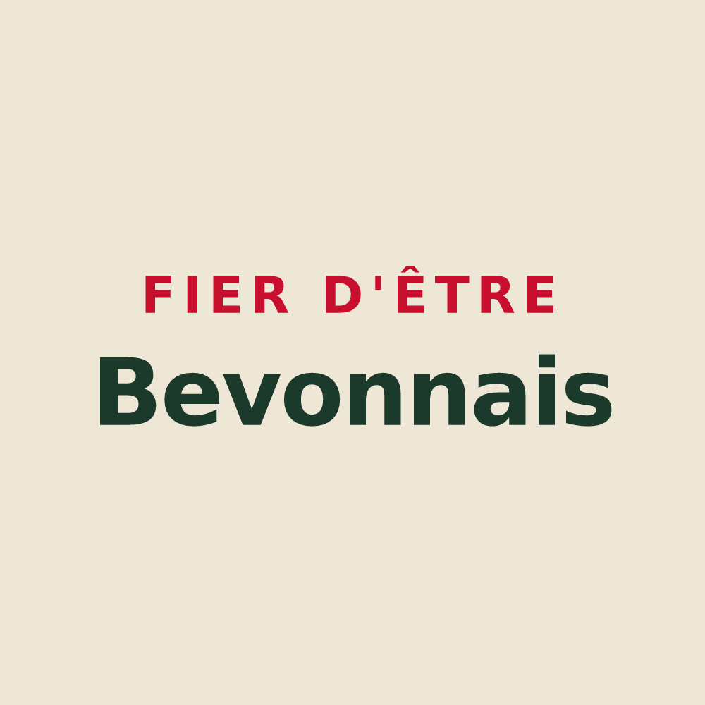 Tote bag « Fier d'être Bevonnais » — design pour Bevons