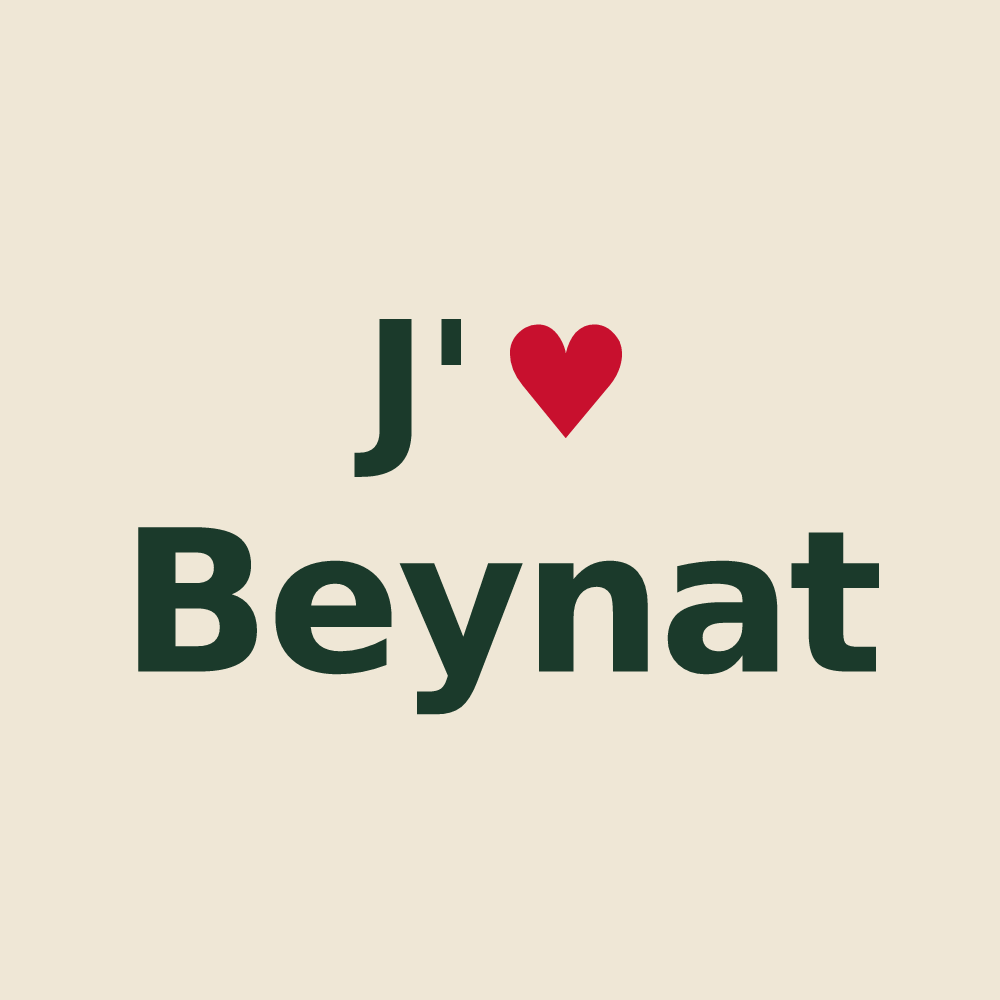 Tote bag personnalisé Beynat — design J'aime Beynat