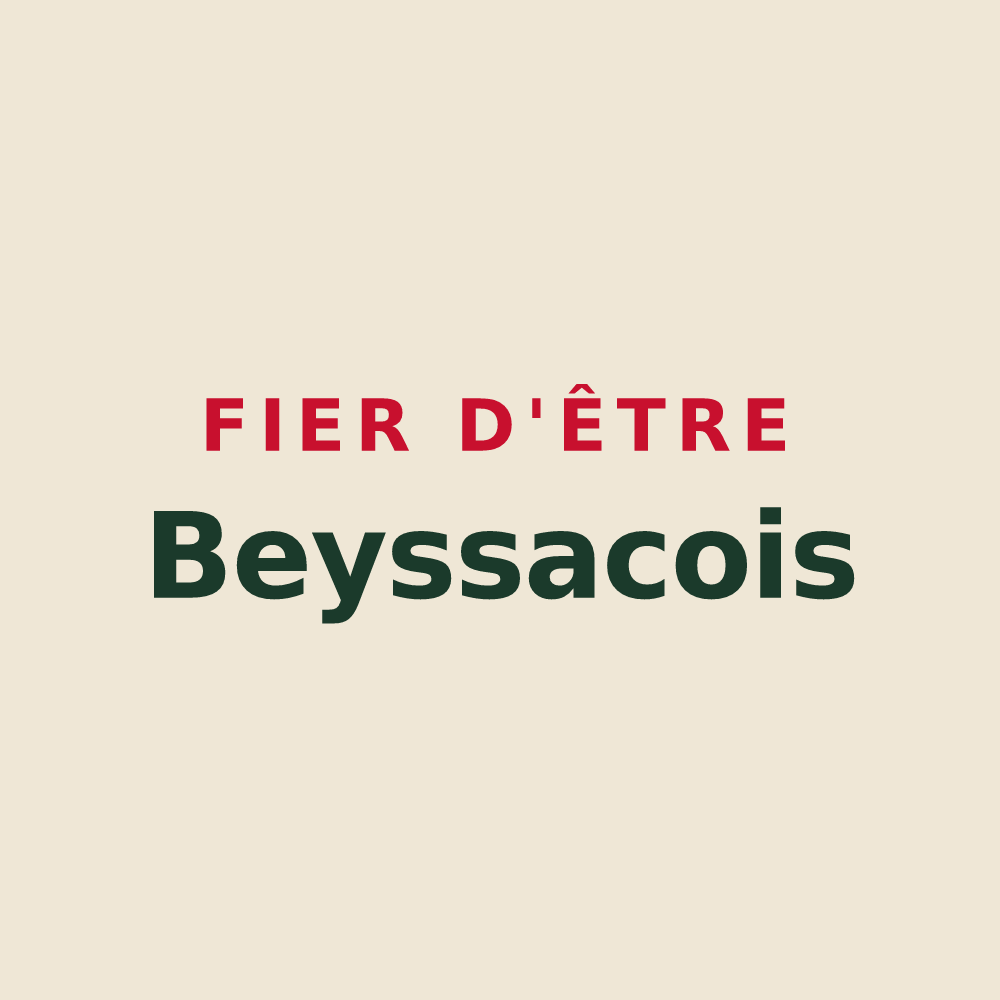 Tote bag « Fier d'être Beyssacois » — design pour Beyssac